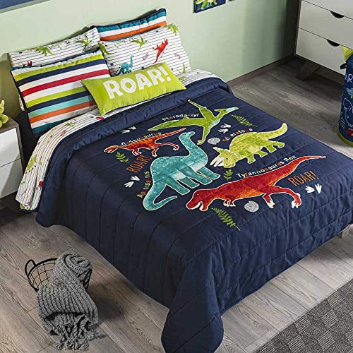 Juego de cama Dinosaurios Reversible 3PCS Twin Size