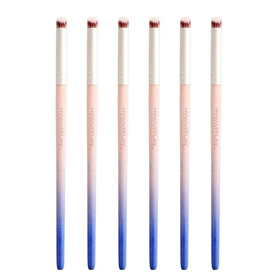 LZLINGMEI 6pieces Ombre Nail Brush Wood Nail Pen Ombre Brush for Gel Nails Nail Gradient Brush Nail Design Brushes Nail Painting Kit Nail Art Tools Acrylic Nail Accessories