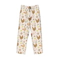 thumbnail image 6 of Uemuo Chicken Family Pattern Men's Wide Leg Palazzo Lounge Pants with Pockets Light Weight Loose Comfy Casual Pajama Pants-Small, 6 of 9