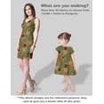 thumbnail image 5 of Soimoi Musical Instruments Printed, Japan Crepe SatinFabric, by The Yard 54 Inch Wide, Decorative Sewing Fabric for Dresses Kimonos Gowns, Olive Green, 5 of 5