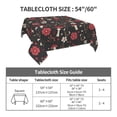 thumbnail image 7 of Wukai Fly Agaric and Flowers Waterproof Tablecloth for Kitchen Dining, Fits Square Tables for 2-4 Seats -54"x54", 7 of 7