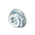 thumbnail image 4 of Uxcell #6-32 Serrated Flange Hex Lock Nuts, Carbon Steel Zinc Plated 50 Pack, 4 of 5