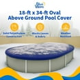 thumbnail image 2 of Blue Wave UV Resistant Pool Covers, Royal Blue, 17ft x 25ft, 2 of 7