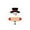 A, variant on Wadada Christmas Snowmen Wood Ornaments, Vintage Christmas Traditional Hanging Decoration Old Style Snowmen Wooden Pendant Ornaments for Xmas Tree, Winter Theme Party Toy Window Fireplace Decor 3.5"