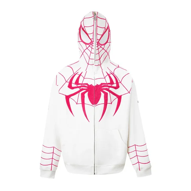 Spider Man 3d Stickerei Sudaderas con capucha Digitaldruck Kapuze Mode Hip-Hop Sudaderas Reiß verschluss Frauen Männer Kleidung Top Geschenke