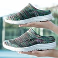 thumbnail image 3 of Men's All Black Knit Slip On Backless Mule Casual Walking Shoes, Breathable Lightweight Non-Slip Wide Toe Lazy Daily Driving Indoor Outdoor Footwear, 3 of 4