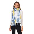 thumbnail image 2 of FORMRS Womens Scarf Winter Soft Long Big Warm Shawls Wrap Tassel Scarves, Light Blue Lemon, 2 of 9