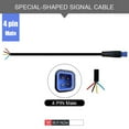 thumbnail image 1 of Ebike Shaped Connector 4 Pin Cable Waterproof Connector Signal line, 1 of 5