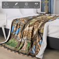 thumbnail image 2 of Giraffe Blanket, Fleece Throw Blanket for Couch Bed, Soft Cozy Lightweight Warm Flannel Blankets and Throws for Sofa Living Room Decor, 60" x 80" Twin Size, 2 of 6
