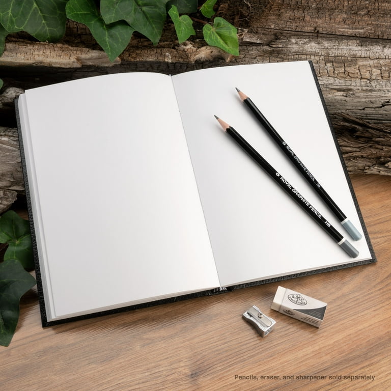 A Notepad For Drawing, Sketchbook, Pencils And An Eraser, The