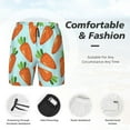 thumbnail image 5 of Fotbe Cartoon Carrot Men’s Swim Trunks Quick Dry Swim Shorts Board Shorts with Mesh Lining-3X-Large, 5 of 9