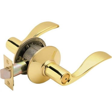 Schlage F40VACC605 Accent Privacy Lever, Bright Brass