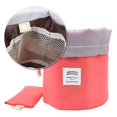 thumbnail image 4 of 2 piezas de bolsa de cosméticos impermeable de viaje, bolsa de aseo multifunción, cubo, maleta de almacenamiento para baño, bolsa de aseo, Toi portátil plegable, 4 of 5