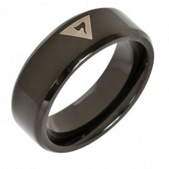 Black Tungsten Masonic rings Scottish Rite - Freemason 14th Degree Grand Elect