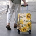 thumbnail image 3 of Beige Music Sunflower Guitar Pattern Luggage Cover Fashion Suitcase Cover Baggage Covers Fit 25-28 Inch Luggage (Go Travel), 3 of 5