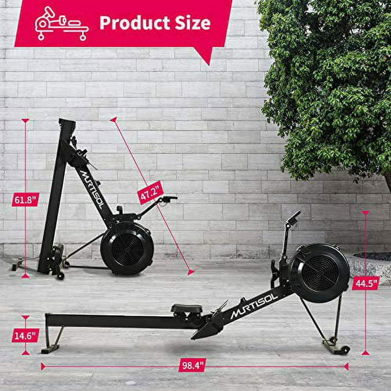 Murtisol Foldable Hydraulic Rowing Machine 10 Level Adjustable Resistance LCD Monitor Gym Workout Home Gymnasium Walmart