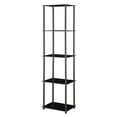 thumbnail image 3 of Convenience Concepts Designs2Go 5 Tier Glass Tower, Black, 3 of 3
