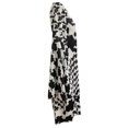 thumbnail image 4 of Sunloudy Vestido de talla grande para mujer, manga acampanada, cuello en V, contraste de color, rayas onduladas, vestidos ajustados Sunloudy XL 2XL 3XL 4XL 5XL, 4 of 8