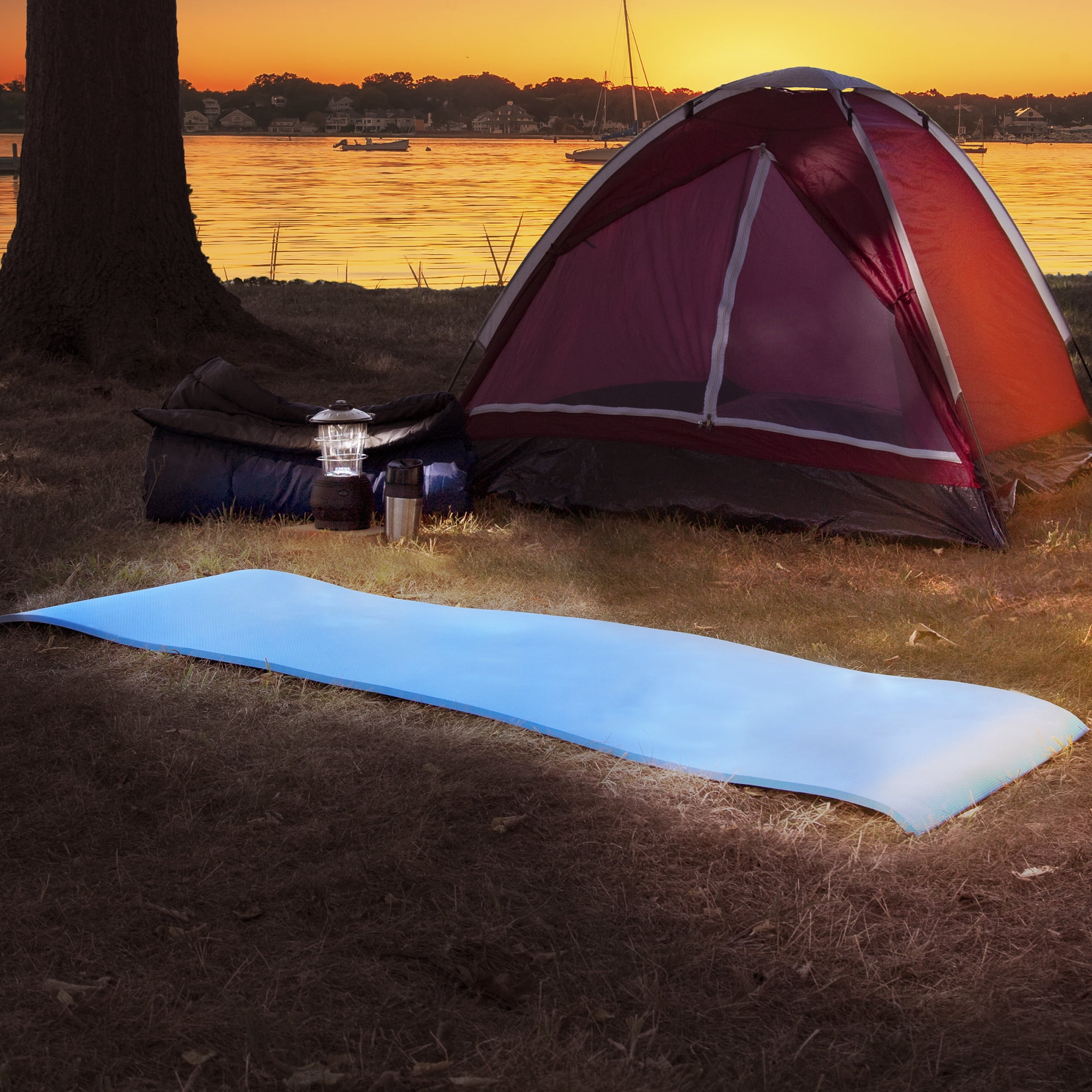 YOUKADA Sleeping Pad Foam Self-Inflating Camping Mat  Camping pad,  Sleeping mat camping, Backpacking sleeping pad