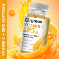 thumbnail image 2 of ORGMAX High absorption Vitamin C + Zinc - Antioxidant Supplements for Immune Support, 120 Capsules (Non-GMO & Gluten-Free Formula), 2 of 6