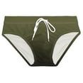 thumbnail image 5 of XDZJLR Mens Swim Briefs Fashion Leisure Hawaii Comfortable Swimming With Swimsuit Trunks Comfy Beachwear Army Green, 5 of 5