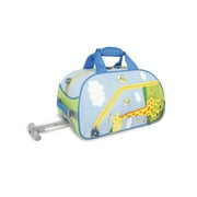 J World Boys and Girls Kids Travel 17" Rolling Duffel Bag, Blue