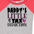 thumbnail image 4 of Inktastic Daddy's Little Tax Deduction Pink Hearts Boys or Girls Baby Bodysuit, 4 of 5