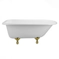 thumbnail image 1 of Heritage 54 Inch Cast Iron Classic Clawfoot Tub - No Faucet Drillings, 1 of 2