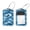 multicolored 3, variant on 2 Pack Leather Luggage Tag with Stainless Steel Loop, Blue Wave Sea Turtle Pattern Baggage Handbag Travel Suitcase Tags with Name ID Card Perfect to Quickly Spot Luggage Suitcase