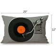 thumbnail image 2 of Retro Vintage Vinyl Record Pillow Covers 12" x 20" Lumbar Pillow Covers Home Decorative Cotton Linen Cushion Case for Sofa Couch Housewarming Family Room Décor, 2 of 6