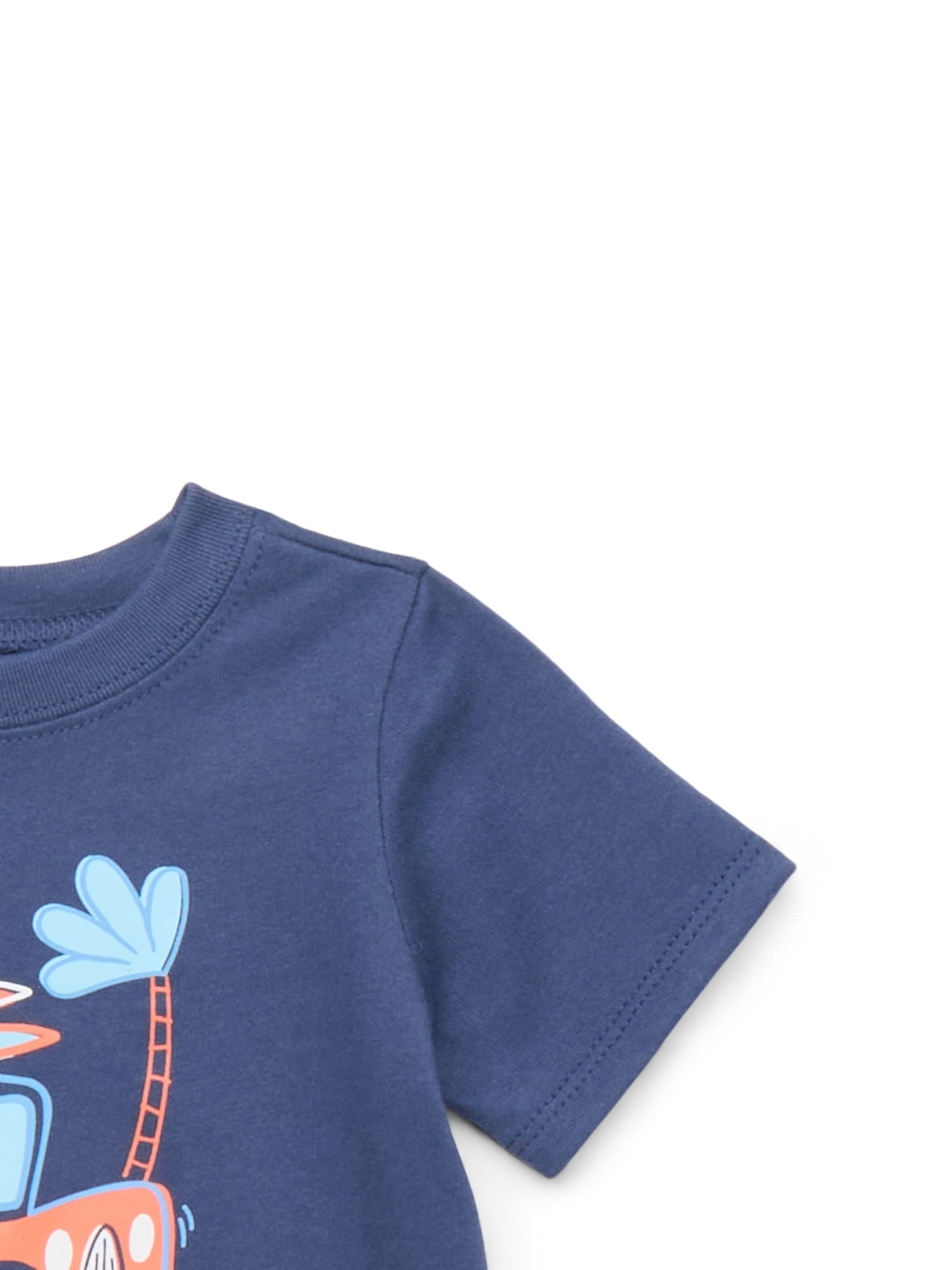 Garanimals Baby Boy Graphic T-Shirt with Short Sleeves, Sizes 0M-24M