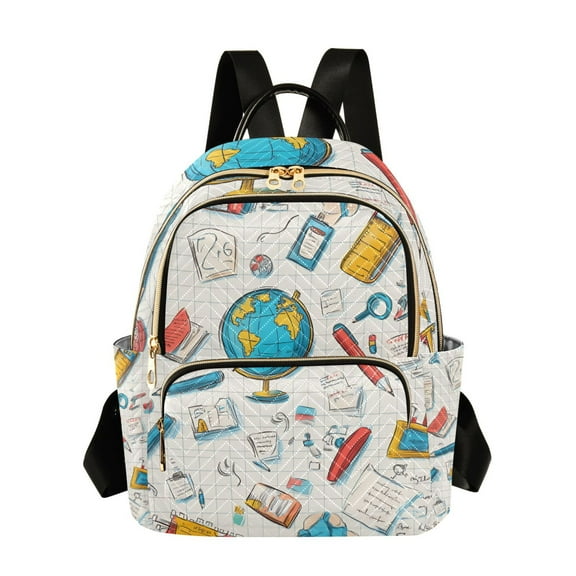 FORMRS Mini Backpack Purse for Women Travel Daypack Casual Shoulder Bag, Colorful School
