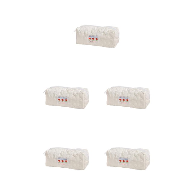 Seitruly Estuche para lápices con forma de almohada para niña, bolsas de cosméticos, bolsas de papelería en forma de cubos flexibles, Type2 NO2