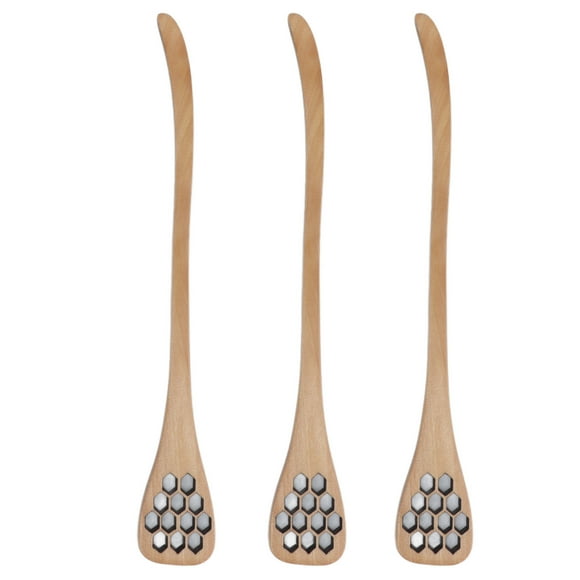 Honey Dipper,3Pcs Honey Dipper Reusable Honey Dipper Stick Honey Stirrer Highly Versatile