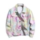 thumbnail image 1 of Chaqueta de mezclilla de manga larga con teñido anudado informal para hombre con bolsillos y cierre de botón Pompotops oipoqjl37599, 1 of 8
