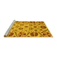 thumbnail image 2 of Ahgly Company Machine Washable Indoor Rectangle Abstract Yellow Modern Area Rugs, 5' x 7', 2 of 4