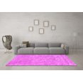 thumbnail image 3 of Ahgly Company Indoor Round Abstract Pink Contemporary Area Rugs, 5' Round, 3 of 4