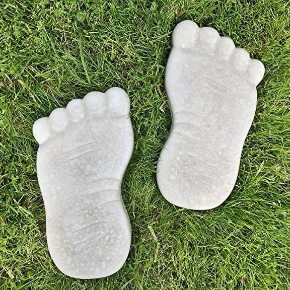 AUTUMN Footprint Stepping Stone Mold, Concrete Cement Mold, DIY feet Walkway Stepping Stones, Footprints for Garden, Garden Decor Mold