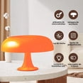 thumbnail image 2 of Lámpara de Mesa Recámara,Lámpara de Noche Vintage con Diseño Italiano de Champiñón Moderno,3 Colores Ajustables y 10 Niveles de Brillo,Antideslizante para Dormitorio,Sala de Niños u Oficina, 2 of 7