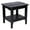 Black, variant on Shine Company Rectangular Traditional Wood Indoor/Outdoor Side Table in Blue