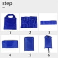 thumbnail image 5 of 1/5/10/50 piezas Bolsa de compras Oxford Color sólido Ecológica Plegable Reutilizable Portátil Bolso de hombro para Viajes Comestibles 36x48cm, 5 of 5