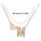 thumbnail image 4 of Delicados collares con iniciales en oro para mujer Collares de oro para mujer Collares con iniciales de la letra N para chicas adolescentes, 4 of 6