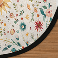 thumbnail image 2 of CURLYOOT Sun Moon Boho Plant 5.2ft Round Rug for Living Room, Large Washable Area Rug, Non Slip Floor Mat Indoor Rugs for Bedroom, Dining Room, Offices, Entryway, 2 of 5