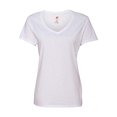 thumbnail image 2 of Hanes T-Shirt à Col en V Nano-T pour Femmes, TG, Blanc, 2 of 3