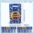 thumbnail image 7 of Happy Birthday Party Favor Bags with Gold & Red Accents - Festive Blue Themed Set for Celebration Decor & Guest Gifts, 7 of 7