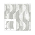 thumbnail image 6 of Stacy Garcia Home Grey Half Circles Peel and Stick Wallpaper - 20.5 in. W. x 18 ft. L. Roll, 6 of 6
