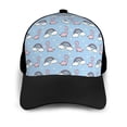 thumbnail image 3 of Naloa Rainbow Dinosaur Adult adjustable Print Baseball Hat, Patchwork curved brim baseball capfor Men and Women, One Size, 3 of 5