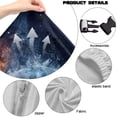 thumbnail image 7 of SCRAWLGOD Soccer Flame Print Black Print Gaming Chair Cover with Armrest Cover, Anti-Dust High Back Computer Chair Slipcover 4 PCS Breathable Rotating Chair Seat Protectors with Elastic Bottom, 7 of 7