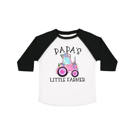

Inktastic Papa s Little Farmer- Pink Tractor and Flowers Gift Toddler Boy or Toddler Girl T-Shirt