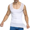 thumbnail image 5 of POP CLOSETS Men Body Shaper Slimming Vest Tummy Control Waist Trainer Tank Top Compression Shirt, 5 of 7